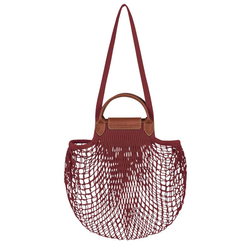 Mahogany - Canvas Longchamp Le Pliage Filet L Mesh Women Handbag | AU7204NW