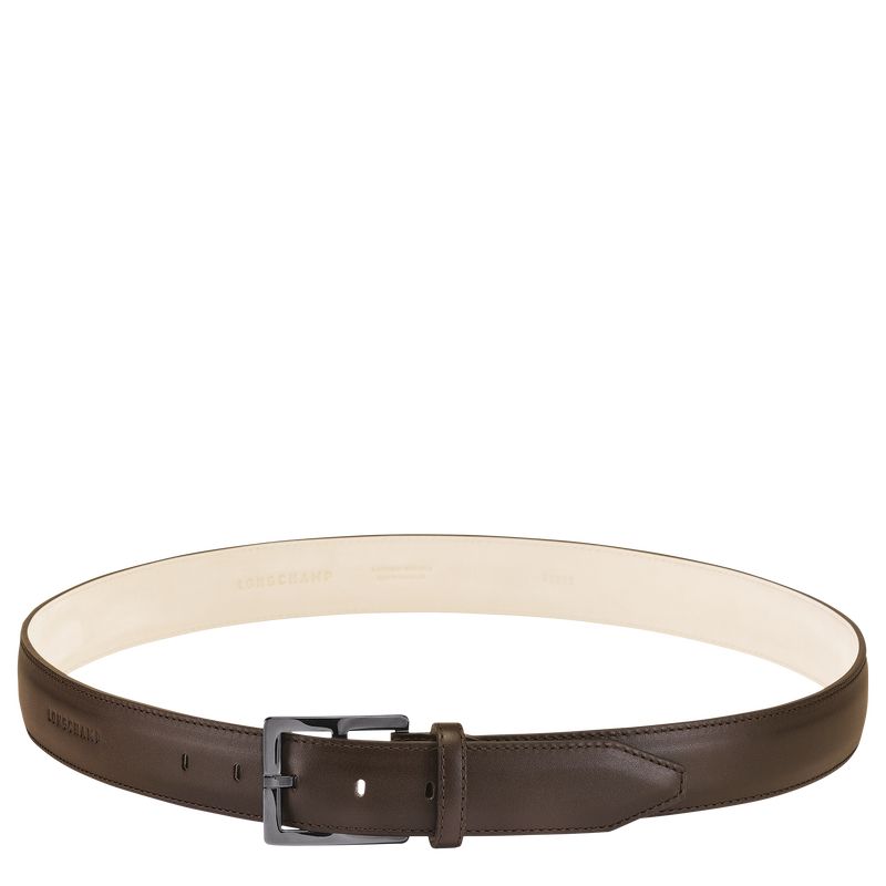 Mocha - Leather Longchamp VÉgÉtal Men Belts | AU9325JP