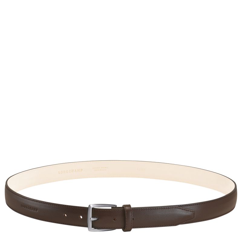 Mocha - Leather Longchamp VÉgÉtal Men Belts | AU9327LI