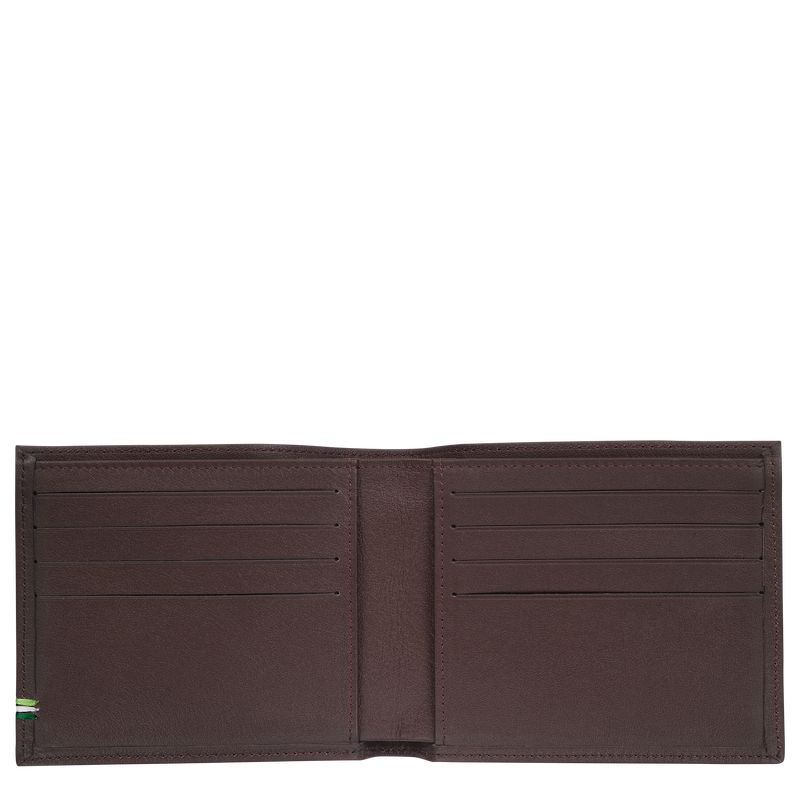 Mocha - Leather Longchamp sur Seine Men Wallets | AU8990UZ