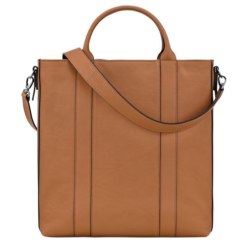 Natural - Leather Longchamp 3D L Tote Men Handbag | AU8951UZ