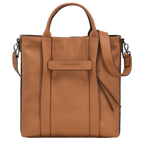 Natural - Leather Longchamp 3D L Tote Men Handbag | AU8951UZ