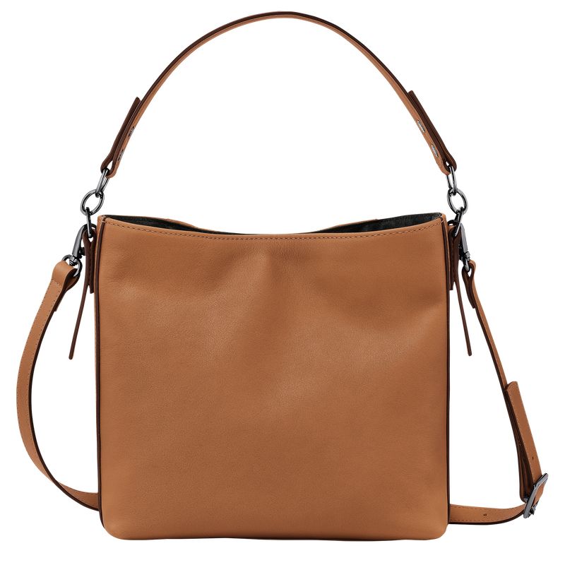 Natural - Leather Longchamp 3D S Women Crossbody Bags | AU7434EB