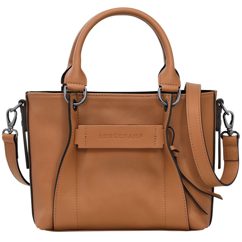 Natural - Leather Longchamp 3D S Women Handbag | AU7286YX