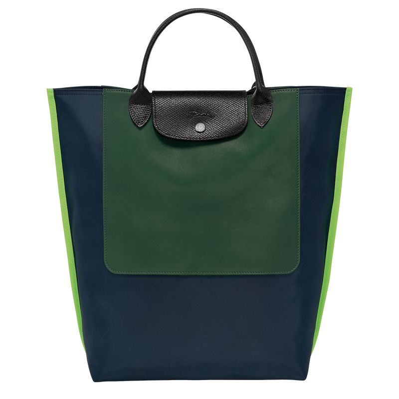 Navy - Canvas Longchamp Cabas M Tote Men Handbag | AU8933SG