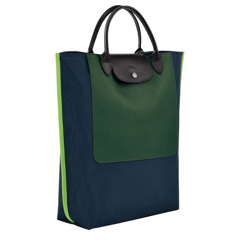 Navy - Canvas Longchamp Cabas M Tote Women Handbag | AU7229QM