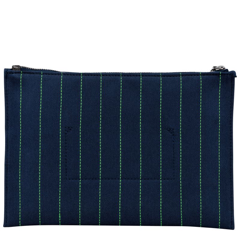 Navy - Canvas Longchamp Essential Men Pouches | AU9075MQ