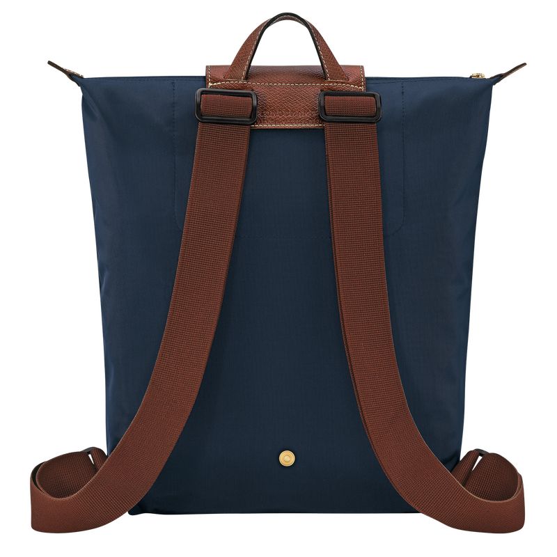 Navy - Canvas Longchamp Le Pliage Original M Men Backpacks | AU8836TC