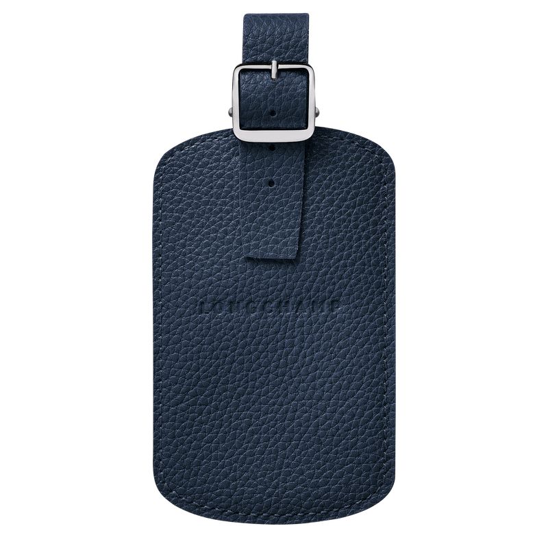 Navy - Leather Longchamp Le FoulonnÉ Luggage tag Women Accessories | AU8183LI