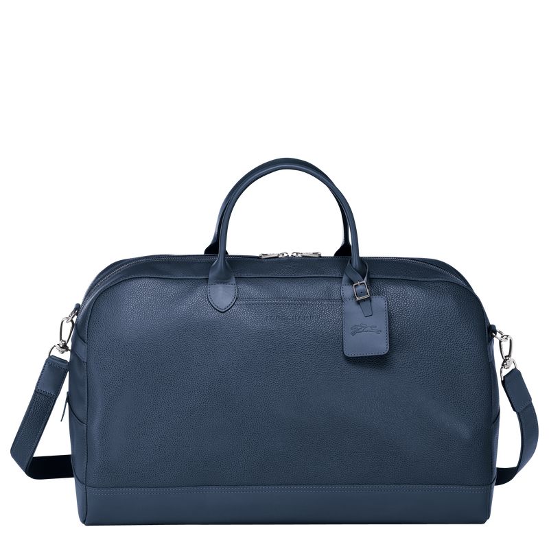 Navy - Leather Longchamp Le FoulonnÉ M Men Travel Bags | AU9177NW