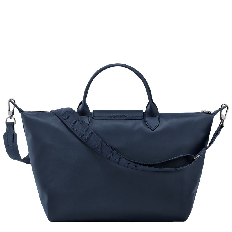 Navy - Leather Longchamp Le Pliage Xtra L Women Handbag | AU7146CT