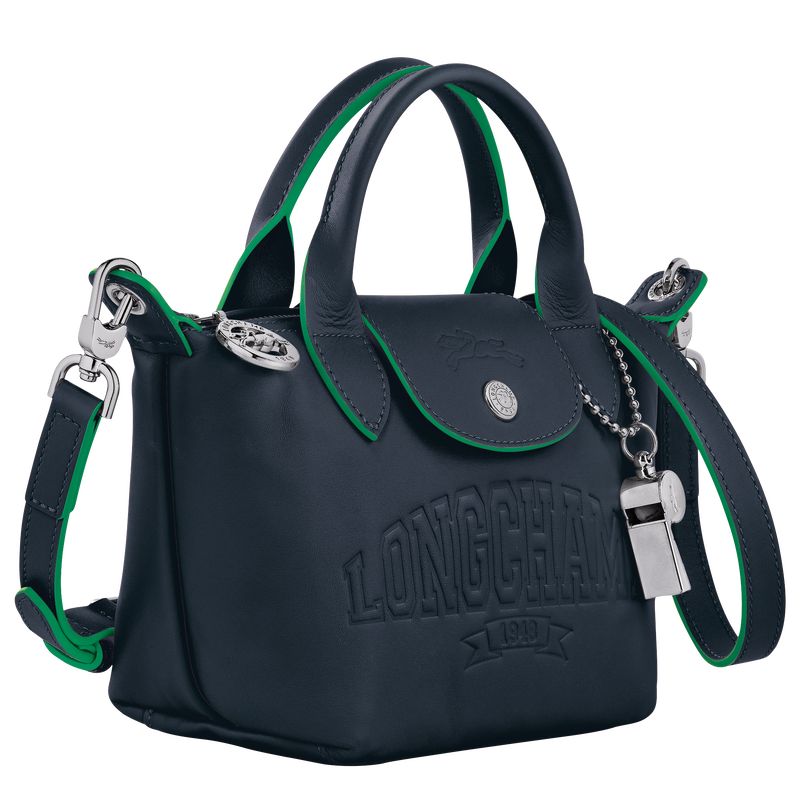 Navy - Leather Longchamp Le Pliage Xtra XS Handbag Women Mini Bags | AU7017RV