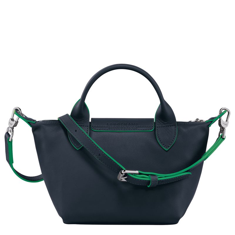 Navy - Leather Longchamp Le Pliage Xtra XS Handbag Women Mini Bags | AU7017RV