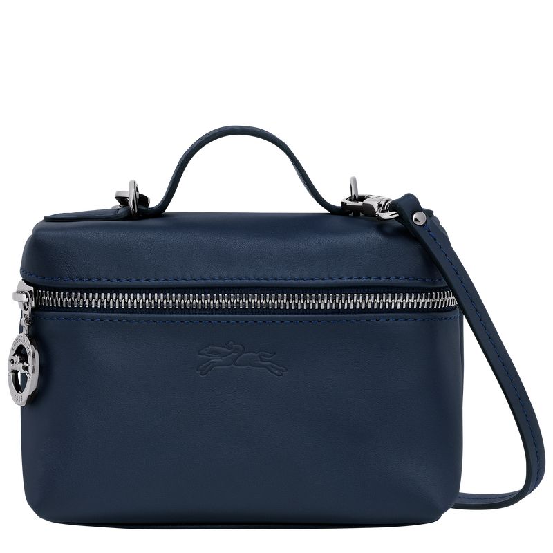 Navy - Leather Longchamp Le Pliage Xtra XS Vanity Women Mini Bags | AU7000XY