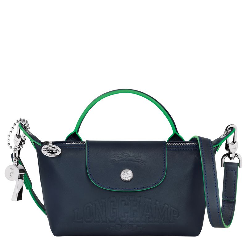 Navy - Leather Longchamp Le Pliage Xtra XS Women Pouches | AU7718CT