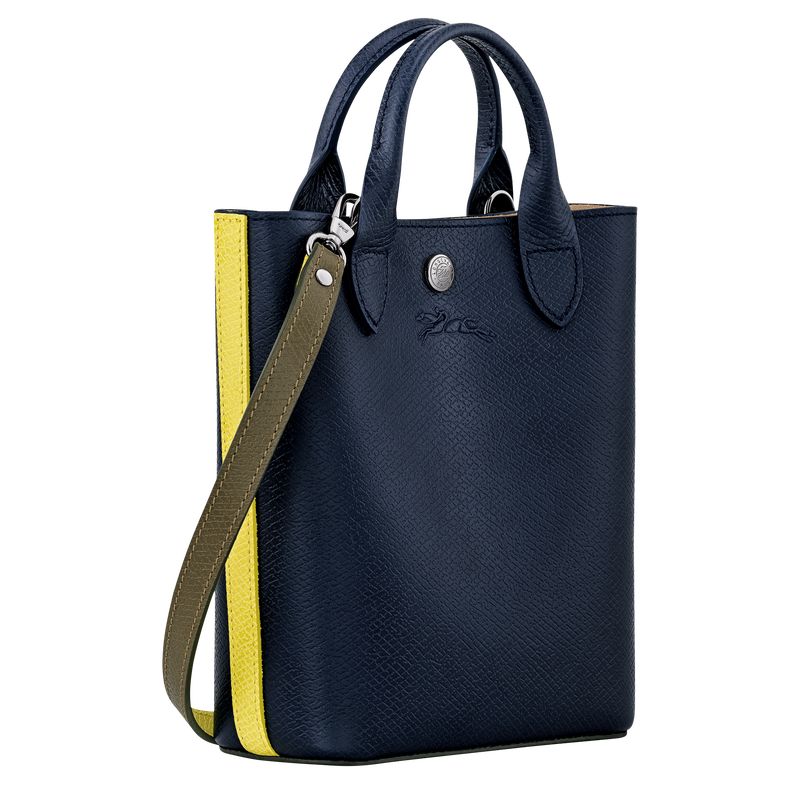 Navy - Leather Longchamp Épure XS Tote Women Handbag | AU7222UZ