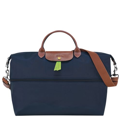 Navy - Recycled canvas Longchamp Le Pliage Original expandable Women Travel Bags | AU8115EB