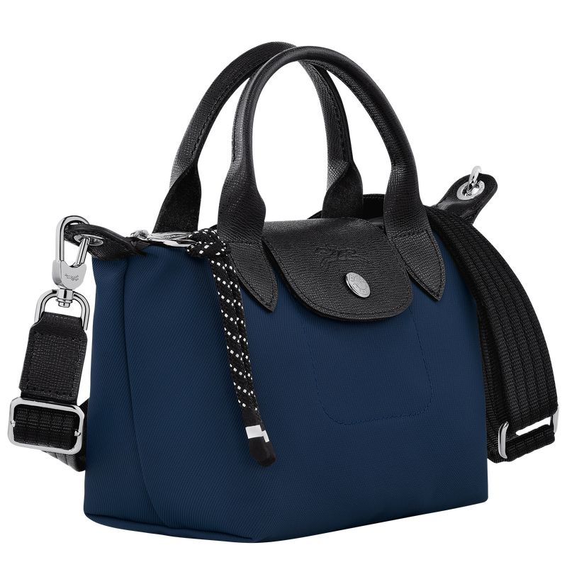 Navy - Recycled canvas Longchamp Le Pliage Energy XS Women Handbag | AU7184IL