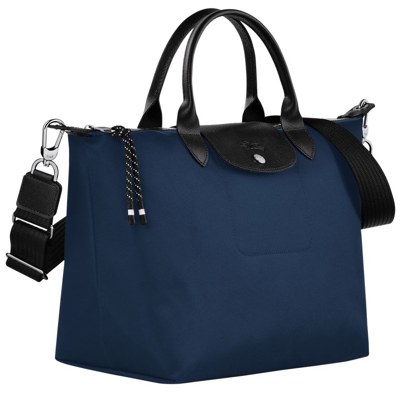 Navy - Recycled canvas Longchamp Le Pliage Energy L Men Handbag | AU8912ZU