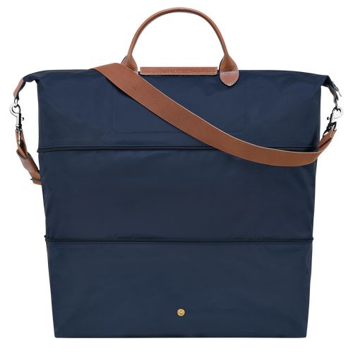 Navy - Recycled canvas Longchamp Le Pliage Original expandable Men Travel Bags | AU9201RV