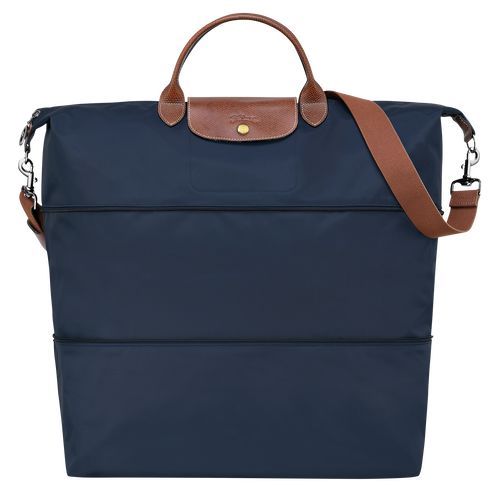 Navy - Recycled canvas Longchamp Le Pliage Original expandable Men Travel Bags | AU9201RV