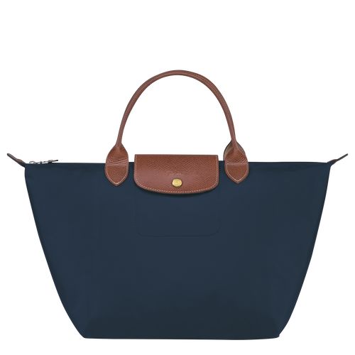 Navy - Recycled canvas Longchamp Le Pliage Original M Women Handbag | AU7333QM