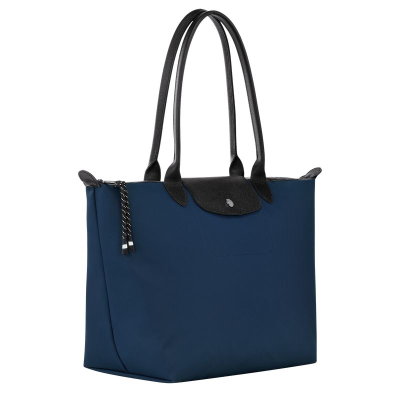 Navy - Recycled canvas Longchamp Le Pliage Energy L Tote Women Shoulder Bags | AU7509XY