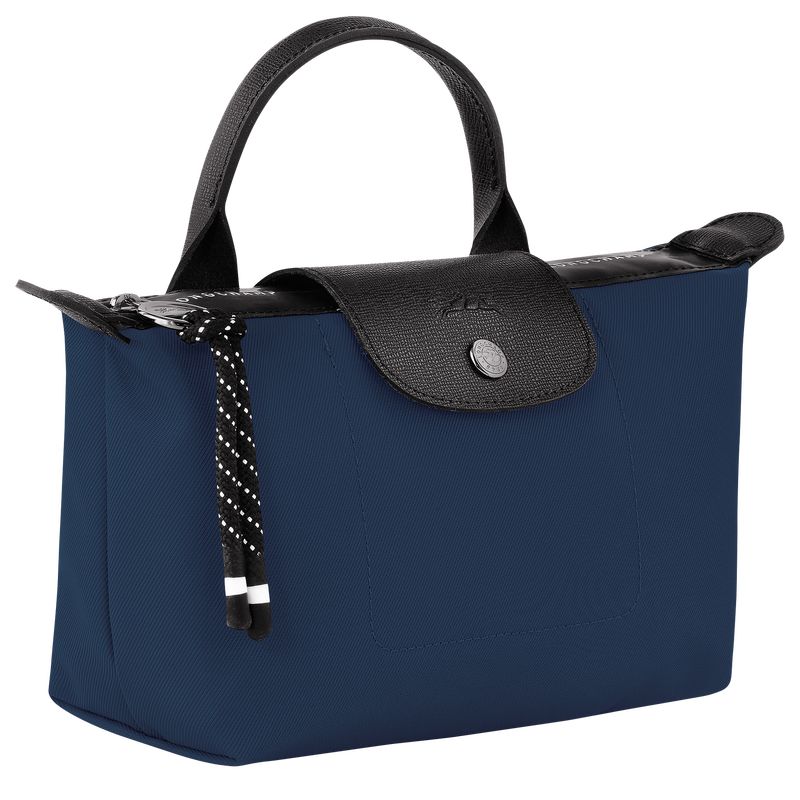 Navy - Recycled canvas Longchamp Le Pliage Energy Women Pouches | AU7706PJ