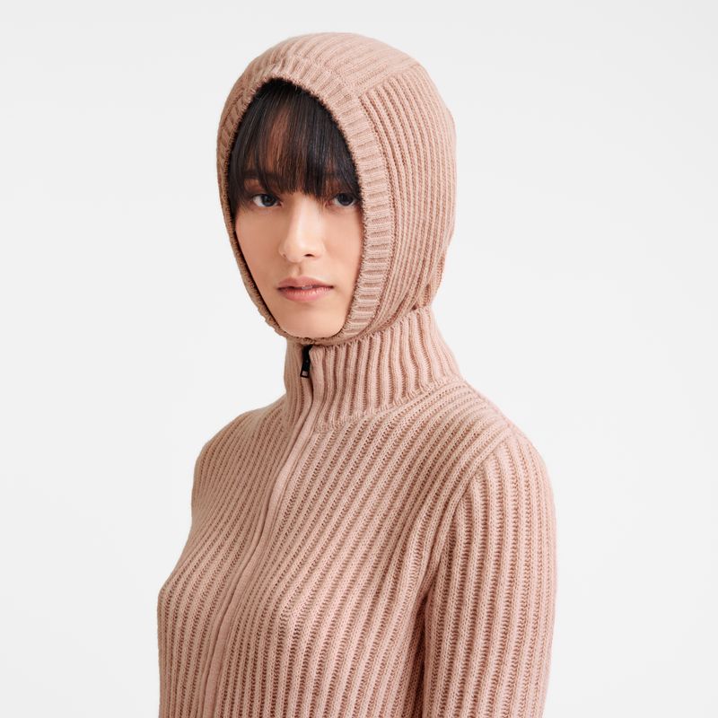 Nude - Knit Longchamp Balaclava Men Hats | AU9401SG