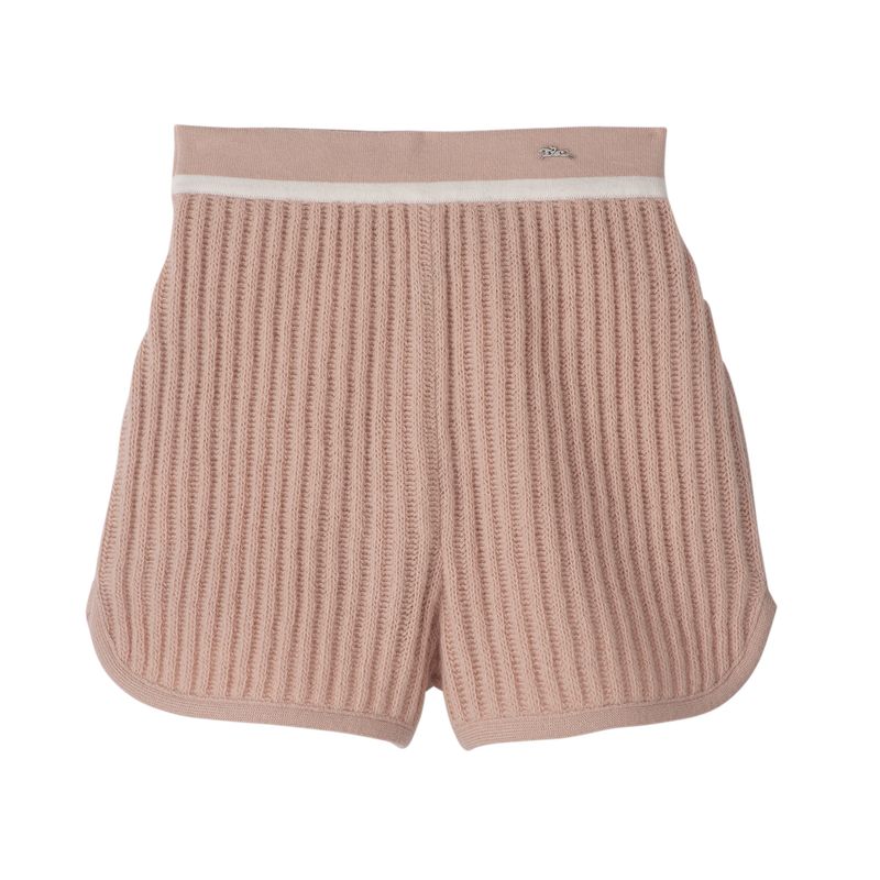 Nude - Knit Longchamp Short Women Pants | AU8586YX