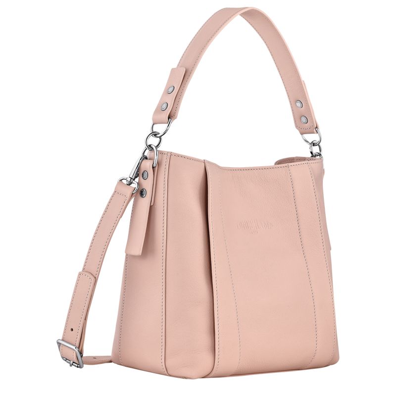 Nude - Leather Longchamp 3D S Women Crossbody Bags | AU7410MQ