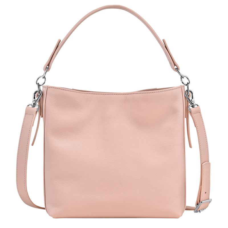 Nude - Leather Longchamp 3D S Women Crossbody Bags | AU7410MQ