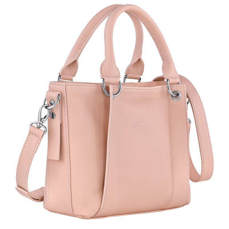 Nude - Leather Longchamp 3D S Women Handbag | AU7247LI