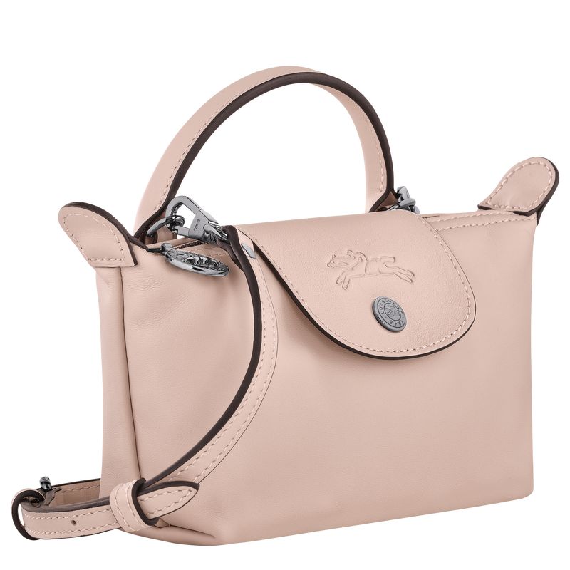 Nude - Leather Longchamp Le Pliage Xtra XS Women Pouches | AU8005RV