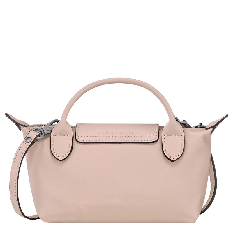 Nude - Leather Longchamp Le Pliage Xtra XS Women Pouches | AU8005RV