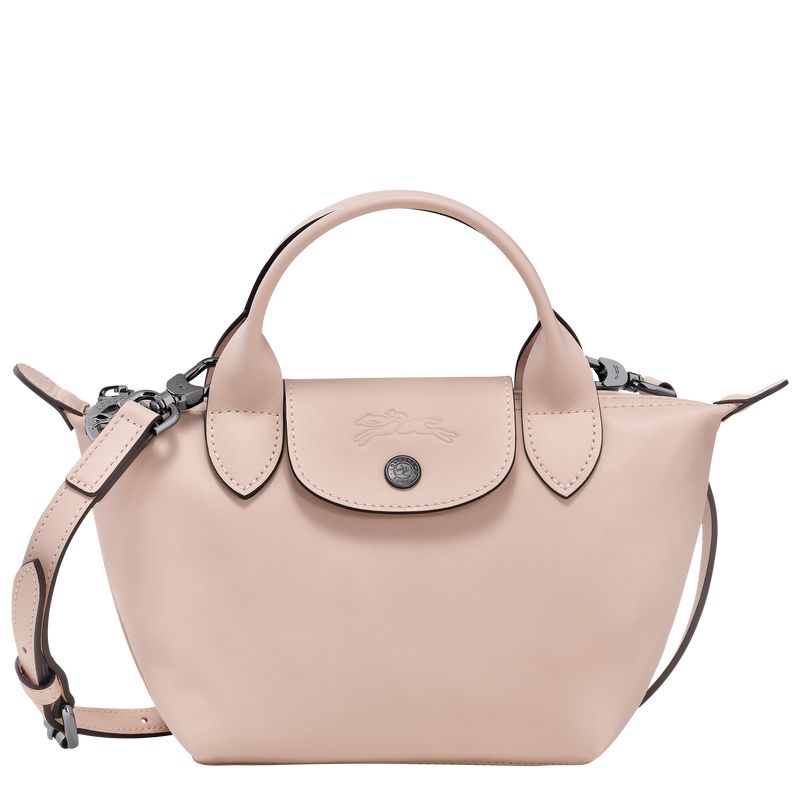 Nude - Leather Longchamp Le Pliage Xtra XS Handbag Women Mini Bags | AU7100NW