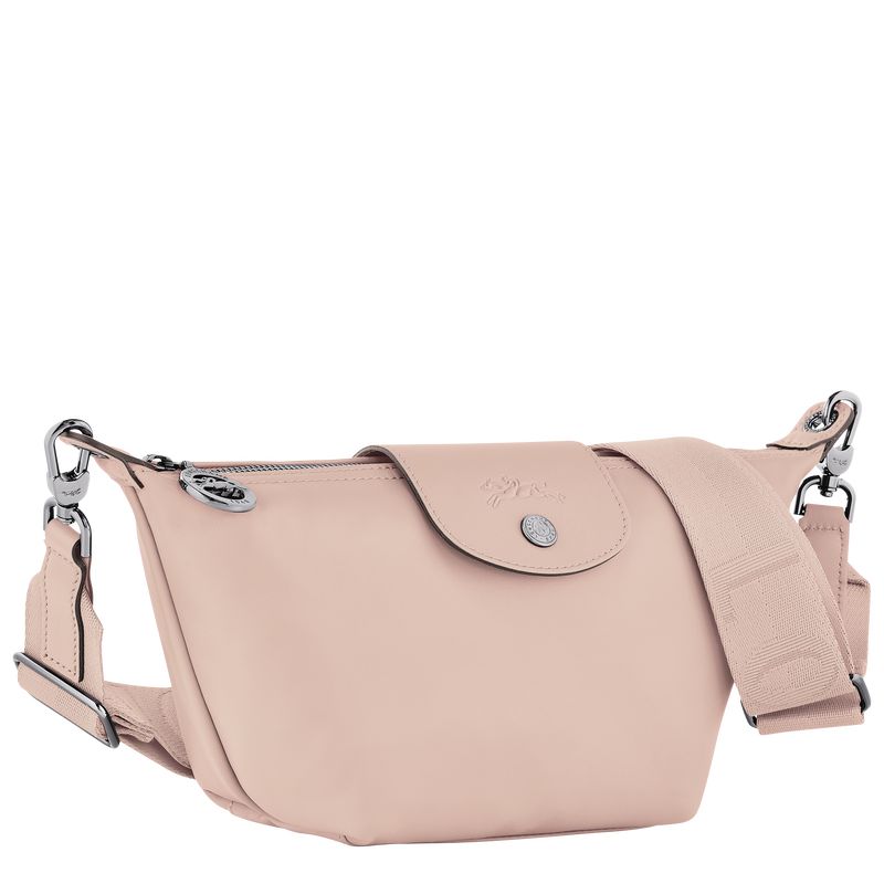 Nude - Leather Longchamp Le Pliage Xtra XS Men Crossbody Bags | AU8802FD