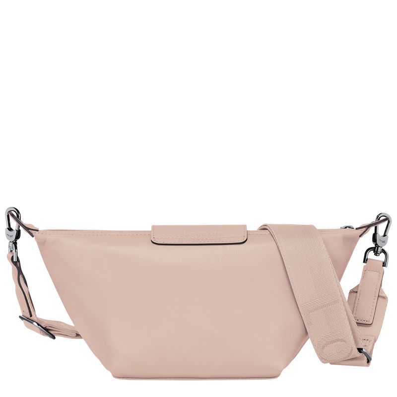 Nude - Leather Longchamp Le Pliage Xtra XS Men Crossbody Bags | AU8802FD