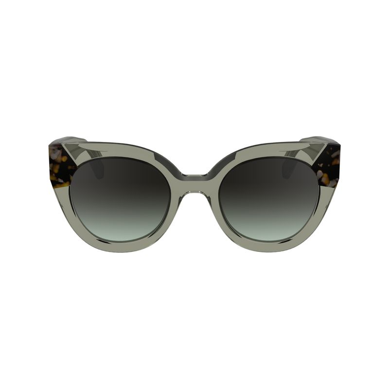 Olive/Havana - Acetate Longchamp Women Sunglasses | AU8468OK