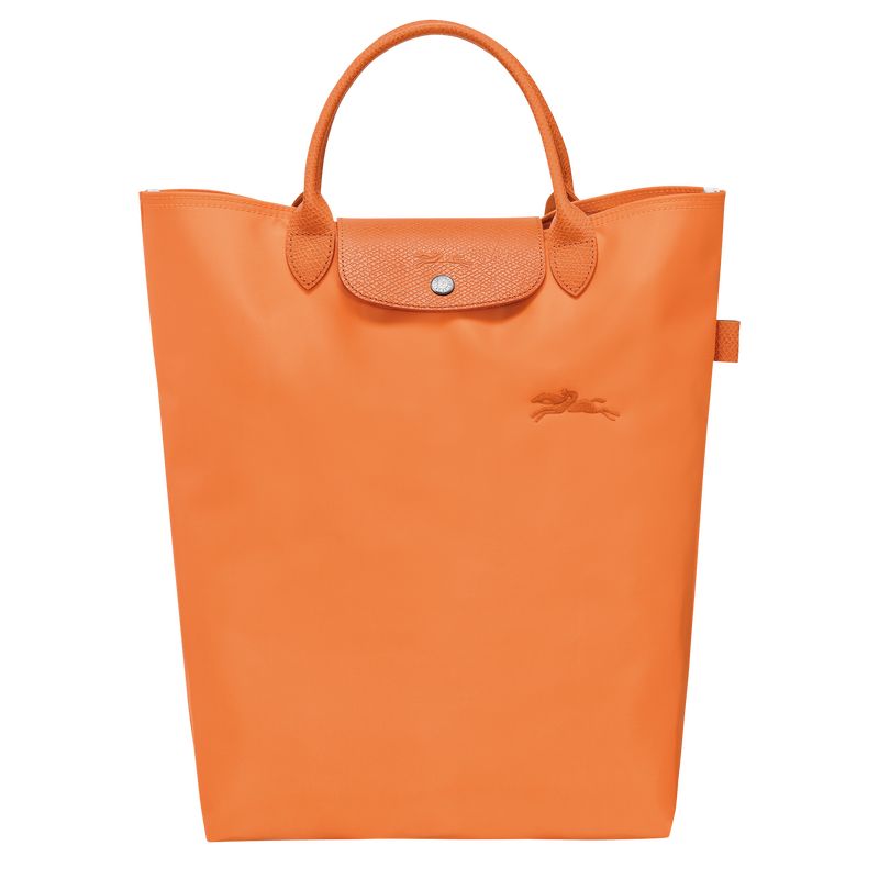 Orange - Canvas Longchamp Le Pliage Green M Tote Women Handbag | AU7166AH