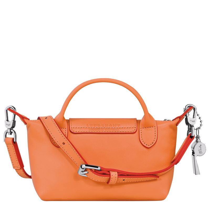 Orange - Leather Longchamp Le Pliage Xtra XS Women Pouches | AU7942GS