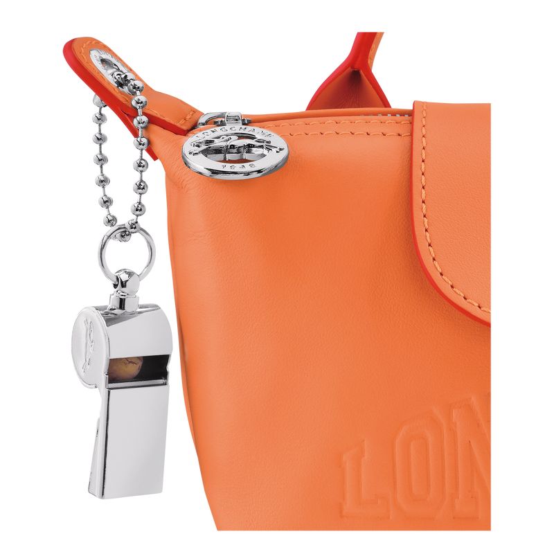 Orange - Leather Longchamp Le Pliage Xtra XS Women Pouches | AU7942GS