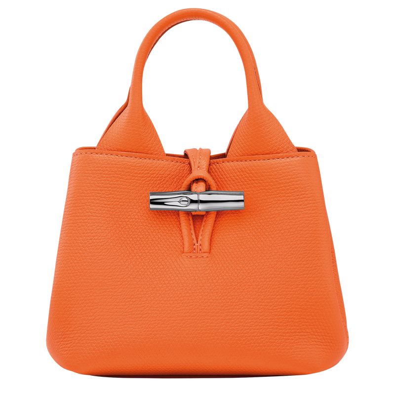 Orange - Leather Longchamp Le Roseau XS Handbag Women Mini Bags | AU7081OK