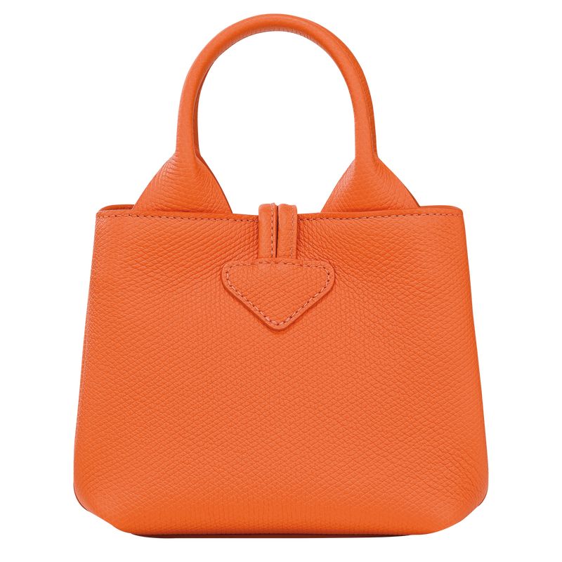 Orange - Leather Longchamp Le Roseau XS Women Handbag | AU7302CT