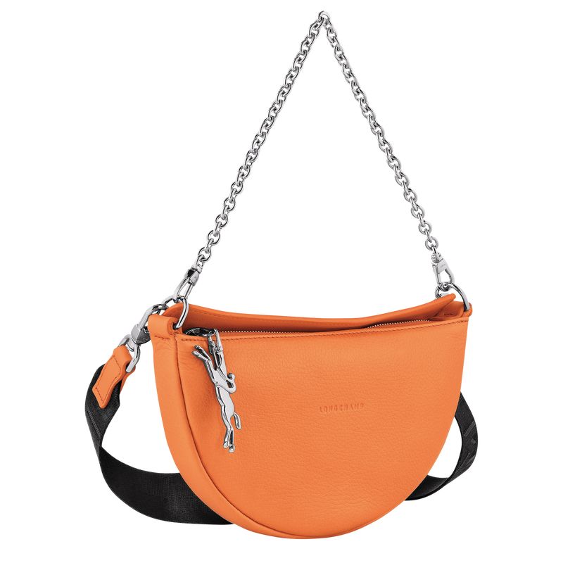 Orange - Leather Longchamp Smile S Crossbody Women Shoulder Bags | AU7536TC