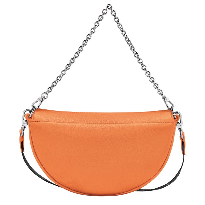 Orange - Leather Longchamp Smile S Crossbody Women Shoulder Bags | AU7536TC