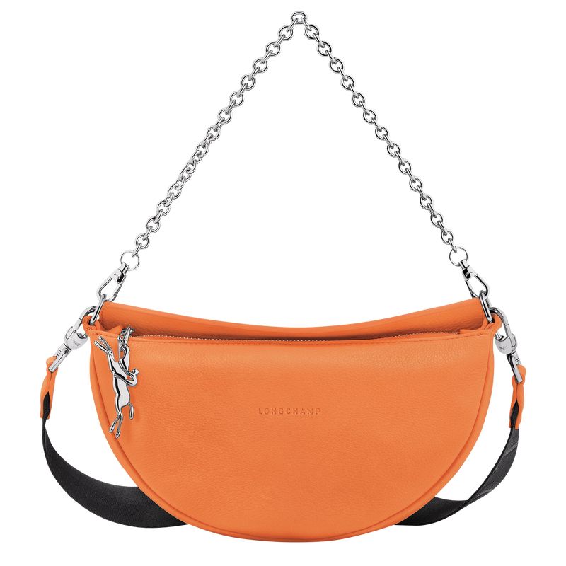 Orange - Leather Longchamp Smile S Crossbody Women Shoulder Bags | AU7536TC