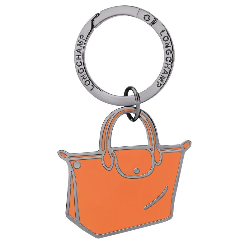 Orange - Metal Longchamp Le Pliages Women Key Rings | AU8046GS