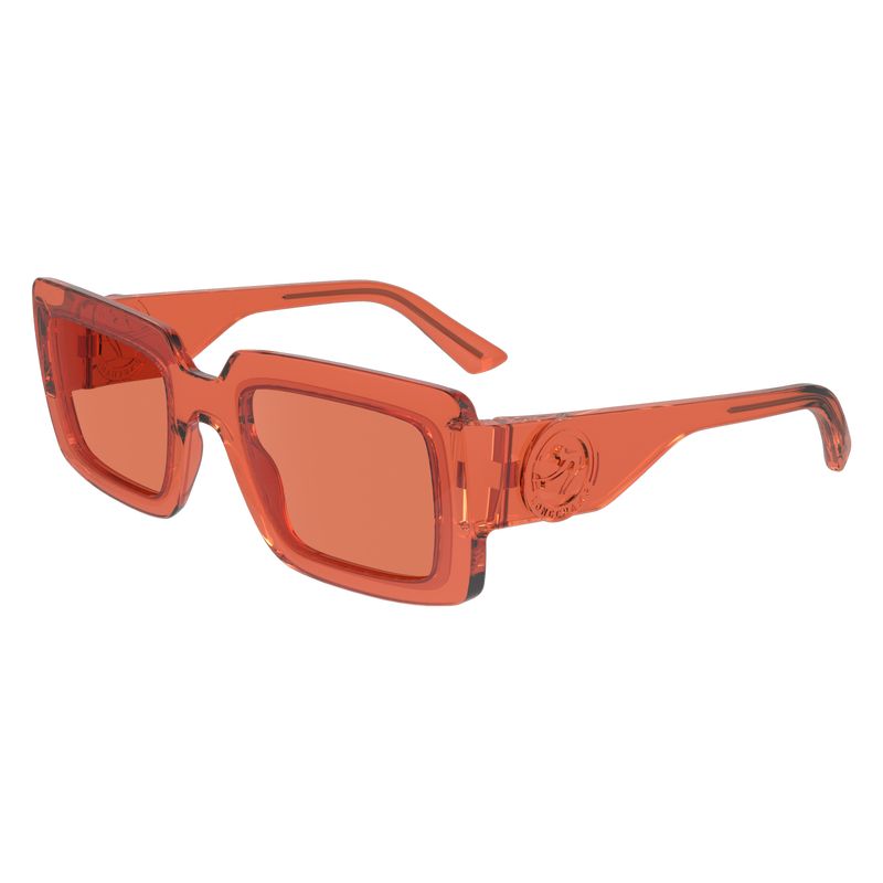 Orange - Plant Based Resin Longchamp Fall-Winter 2023 Collection Women Sunglasses | AU8488SG