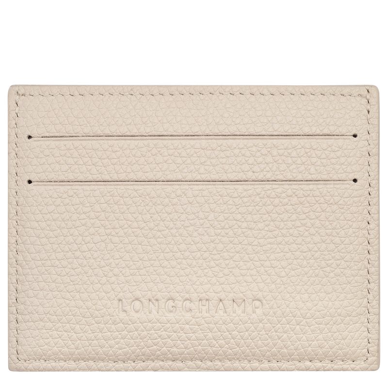 Paper - Leather Longchamp Le Roseau Women Card Holder | AU7921JP